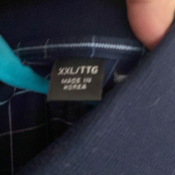 Divots- navy and white polo- Size XXL - Picture 4 of 6